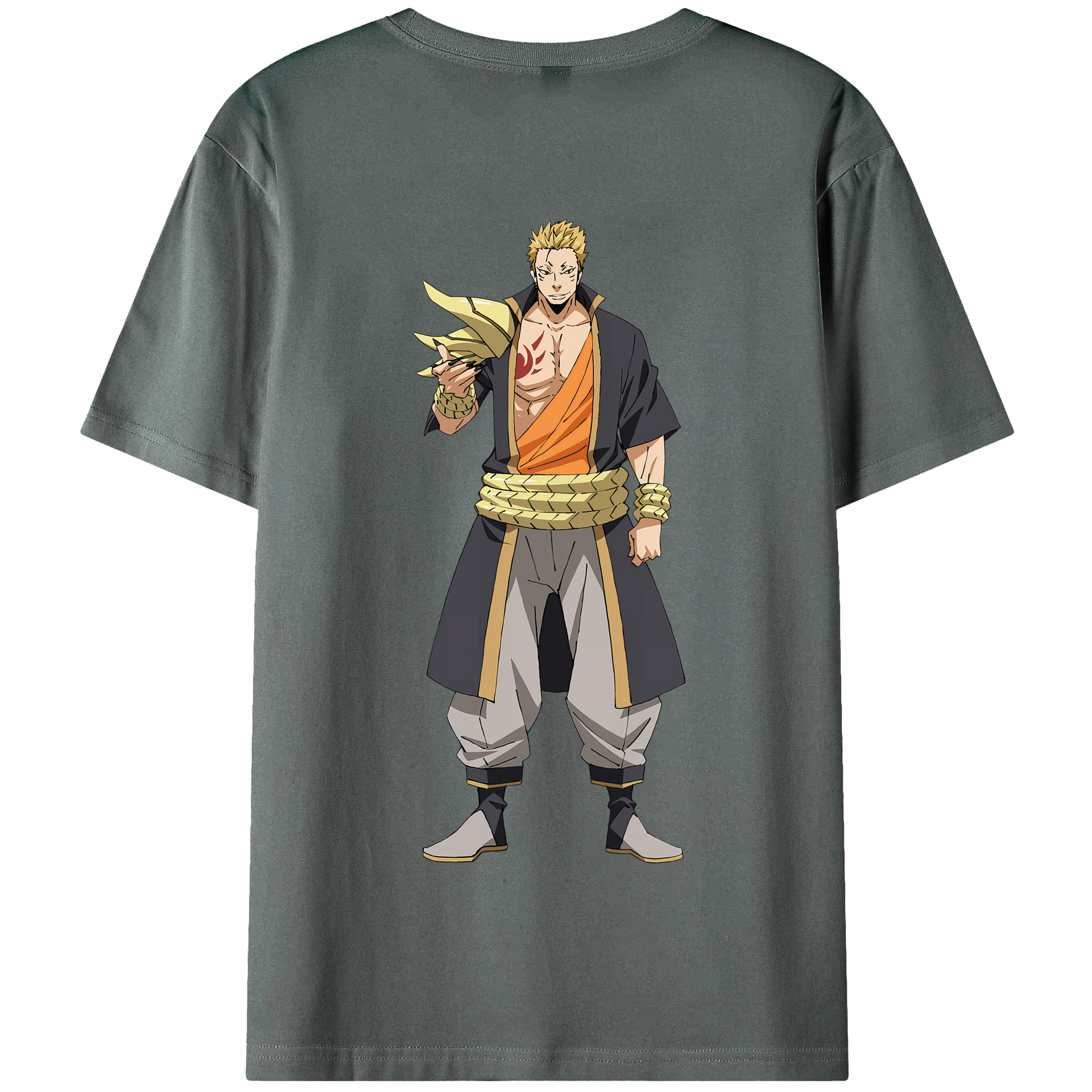 （画像用） 転スラ Regarding Reincarnated to Slime 綿100％半袖Tシャツ（背面プリント）